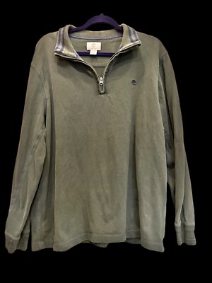 Timberland Pullover  XL 1/4 Zip Sweatshirt Cozy Classic Cabincore-image