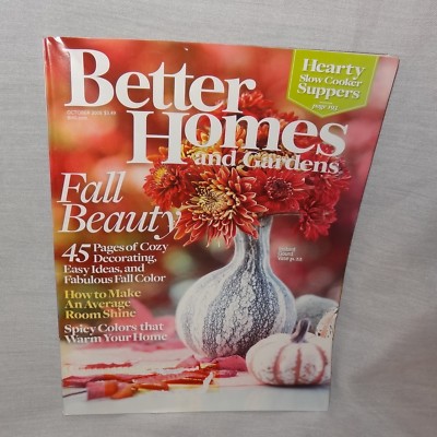 Better Homes and Gardens Magazine October 2008 Fall Beauty Cozy Decorating -image