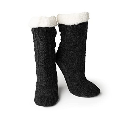 Slipper Boot Socks Super Soft Warm Cozy Buttery Soft Knit Chenille Slipper So...-image