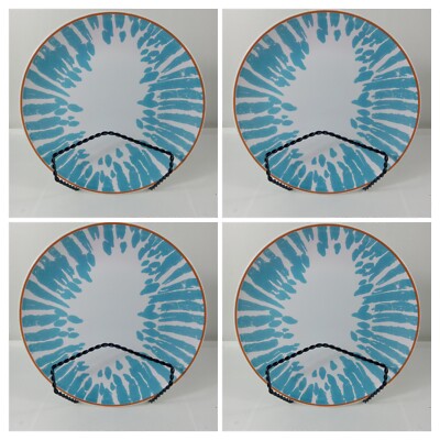 Pier 1 Imports Set Of 4 Desset Plates #15541 Design And Quality 8.25