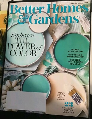 Better Homes & Gardens April 2021  - Embrace The Power of Color-image