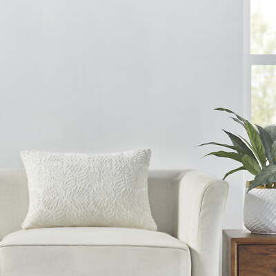 Better Homes & Gardens 14” x 20” Indoor Outdoor Textured Leaf Pattern Decorative-image