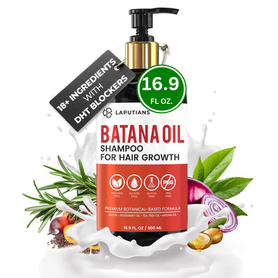 Batana Oil Shampoo for Hair Growth with Over 18+ Natural Ingredients, Rosemar...-image