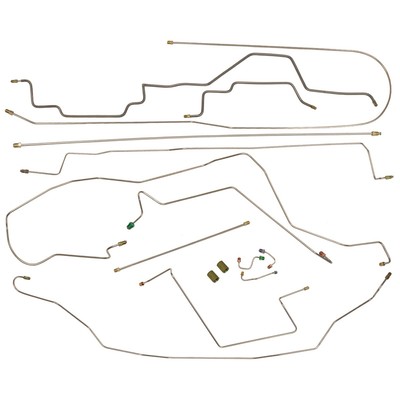 1995-97 Dodge Ram 2500 Rear ABS Dana 60 Or 70 Axle Complete Brake Line Kit,-image