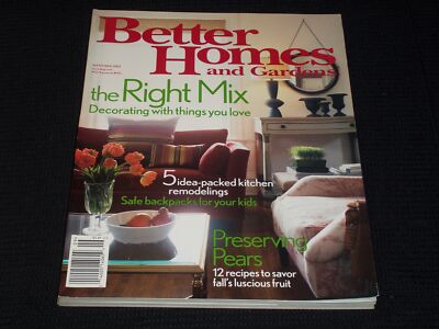 2003 SEPTEMBER BETTER HOMES & GARDENS MAGAZINE - THE RIGHT MIX COVER - E 4655-image