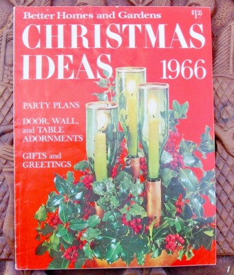Oversized Better Homes Christmas Ideas 1966 Magazine Wise Men Plaque Wassail #1-image