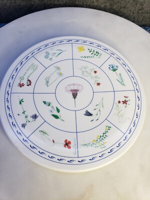 Vintage Design Imports Botanical Print Trivet Made in Italy MelamineRare-image