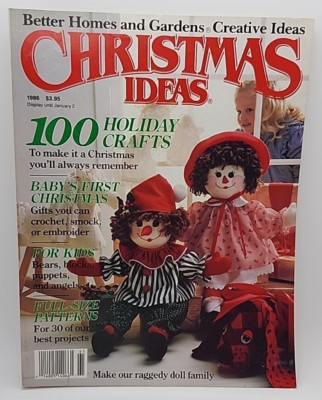 Better Homes and Gardens Creative Ideas Christmas Ideas Magazine 1986-image