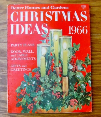 Oversize Better Homes & Gardens Dec Christmas Magazine 1966 Williamsburg #3-image