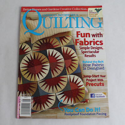 Better Homes & Gardens American Patchwork & Quilting Aug 2010 - Good Condition-image
