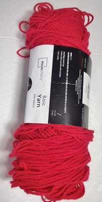 MAINSTAYS YARNS. 1 partial Pk . RED . I Combine Shipping, See Details-image
