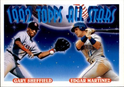 Gary Sheffield/Edgar Martinez 1993 Topps All Star Card #403-image