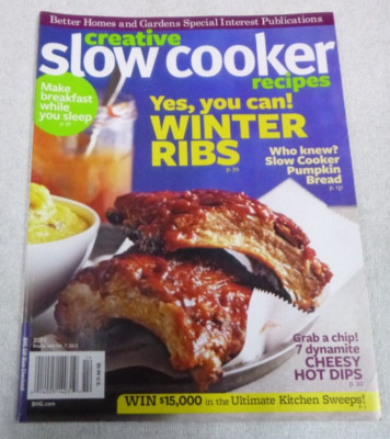 Better Homes and Gardens Creative Slow Cooker Recipes Magazine 2011-image