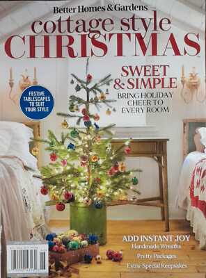 BETTER HOMES & GARDENS COTTAGE CHRISTMAS MAG #46  (FREE SHIPPING-MAGAZINE)-image