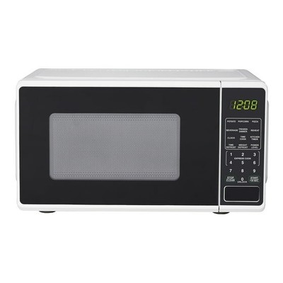 Mainstays 0.7 Cu ft Countertop Microwave Oven, 700 Watts, White-image