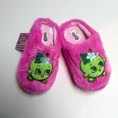 Shopkins Apple Blossom Girl Slipper Cozy Comfort Warm Clog House Shoe Size 13/1-image