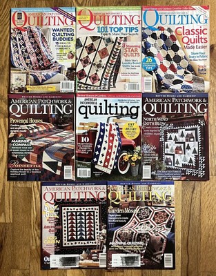 Lot of 8 American Patchwork & Quilting Magazines 1990s and 2000s-image