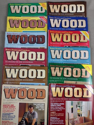 Wood Magazine Better Homes and Gardens 1985-1987 #8-13 #15-20 Special Issue #19-image