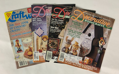 Vintage Decorative Woodcrafts Magazine BH&G and Craftworks For the Home Lot of 4-image