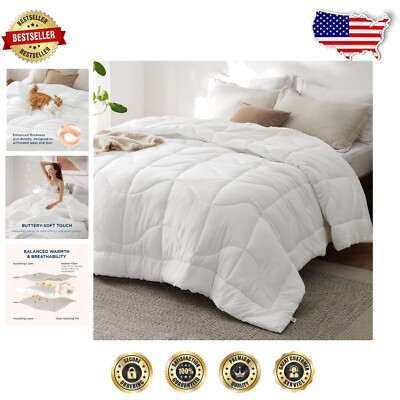 Elegant King Size Down Alternative Comforter - Cozy, Lightweight, and Breathable-image