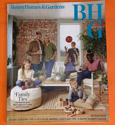 Better Homes & Gardens BHG magazine April, 2023 Dave & Jenny Marrs Family Cover!-image