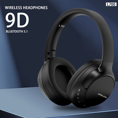 Wireless Bluetooth 5.0 Headphones with Noise Cancelling Over-Ear Earphones NEW-image