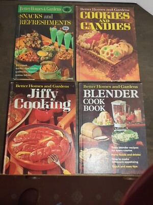 Lot Of 4 Vintage Better Homes & Gardens Meredith Cookbooks 1963 1967 1968 1971-image
