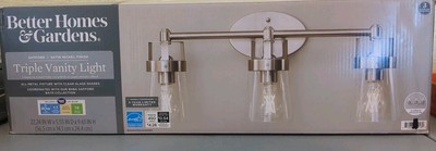 Better Homes & Gardens Modern Indoor Triple Vanity Light (Chrome Finish)-image