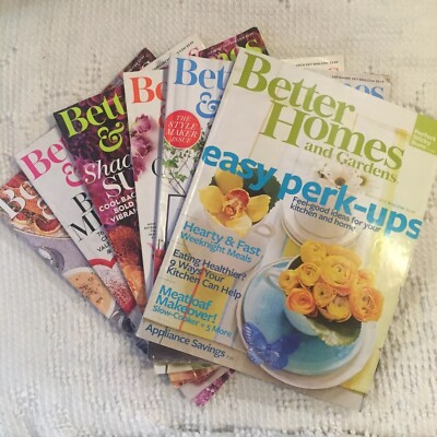Better Homes and Gardens Magazines Lot of 6; MAR 2010, (4) 2017, NOV 2019-image