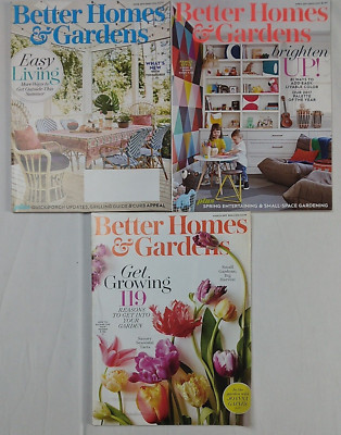 Better Homes and Gardens Lot Of 3 Unlabeled Magazines 2017-2019 Easy Living Tips-image