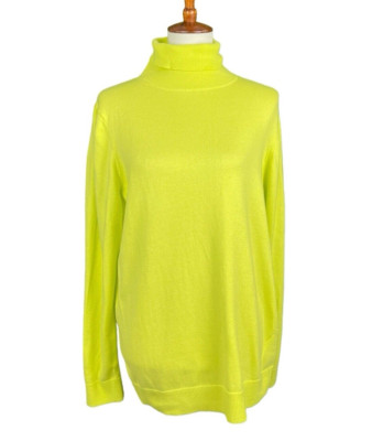 Amazon Essentials Sweater Women XL Bright Yellow Turtleneck Soft Cozy Comfort-image