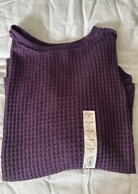 SO  Junior/ Women’s Over Sized Cozy Puller Over/ Long Sleeved / Dark Plum/ SM-image