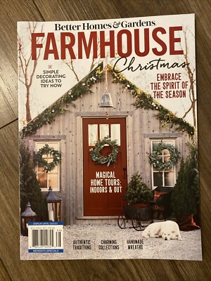 Better Homes & Gardens Farmhouse Christmas Magazine December 2021 Decorating-image