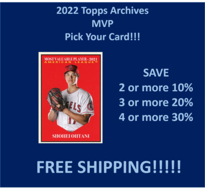 2022 Topps Archives MVP #316-330 You Pick Complete your set SPECIAL!!!!-image