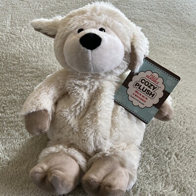 NEW Intelex Fuzzy Heatable Cozy Plush Biege Teddy Bear Microwavable Comfort Toy-image