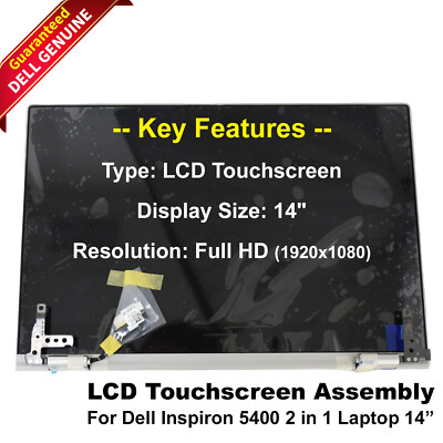Dell Inspiron 5400 2-in-1 14 FHD LCD Display Touchscreen Complete Assembly DTTW2-image
