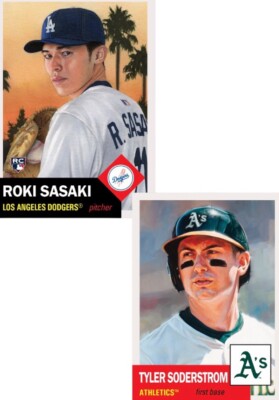 Topps MLB Living Set 2-Card Bundle #837-838 Tyler Soderstrom Roki Sasaki Presale-image