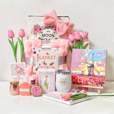 Birthday Gifts for Women,A Luxurious Set with Cozy Blanket and Exclusive Digi...-image