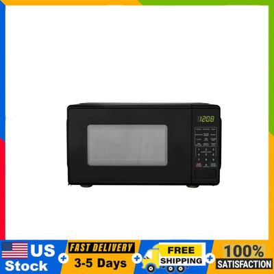 SALE! Mainstays 0.7 Cu ft Countertop Microwave Oven, 700 Watts 120V Black-image