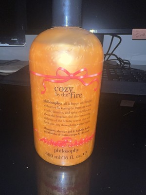 PHILOSOPHY COZY BY THE FIRE SHAMPOO SHOWER GEL & BUBBLE BATH 16 OZ./480ML NWOB-image