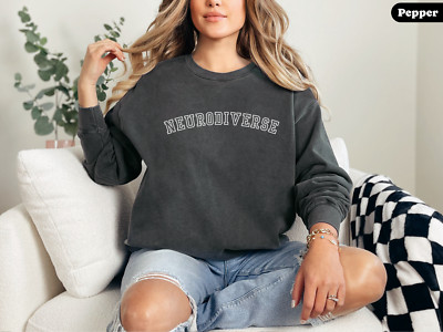 Neurodiverse Sweatshirt Cozy Unisex Crewneck Pullover ADHD Gift Neurodiversity-image