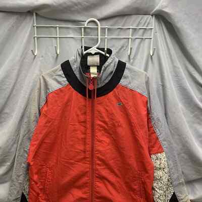 Vintage Adidas Jacket Adult Extra Large Red Long Sleeve Wind Breaker 80s Men’s-image