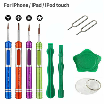 Repair Opening Pry Tools Screwdriver Kit Set Cell Phone iPhone X XR XS 8 7 6 5 4-image