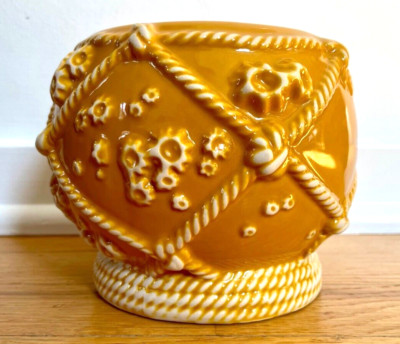 Munktiki - Crusty Glass Float - Yellow - Tiki Mug - Design by Thor - NEW in Box-image