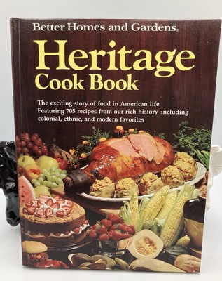 Vintage Better Homes & Gardens Heritage Cook Book With Slip Case-image