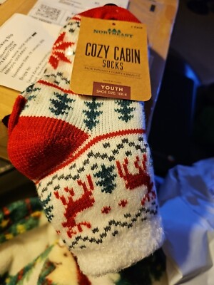 NWT Cozy Cabin Socks. Youth Size 10K-4-image