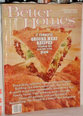 BETTER HOMES AND GARDENS MAY 1980 MEAT RECIPES PIZZA DECORATING TRAVEL KITCHENS-image