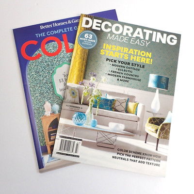 Lot of 2 - 2024 Decorating Magazines Made Easy and Complete Guide to Color BH&G-image