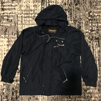 Vintage Timberland Mens Green & Blue Windbreaker Size Large Jacket-image