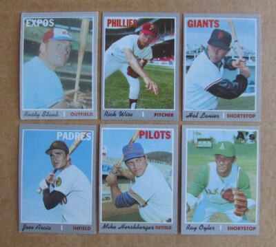 1970 TOPPS BASEBALL HIGH CARD SINGLES COMPLETE YOUR SET PICK UPDATED 5/27-image
